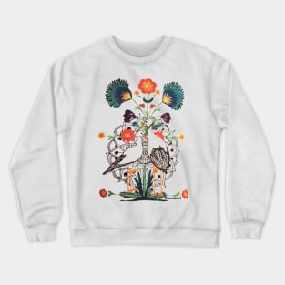 Polish Storks Folk style with Mandala Crewneck Sweatshirt